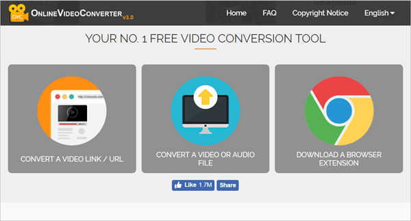 Online Video Converter Mainpage