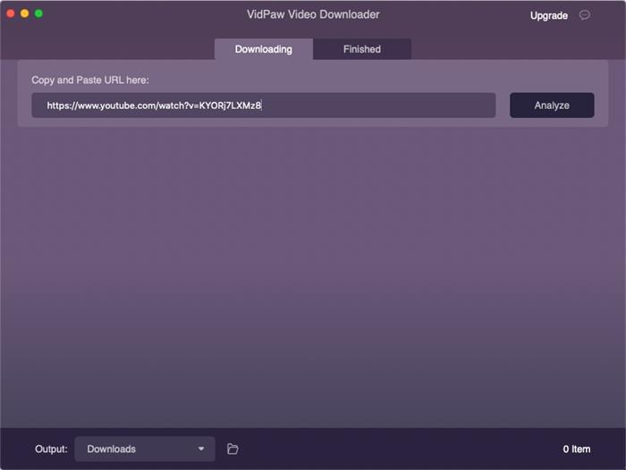Paste URL to VidPaw for Mac