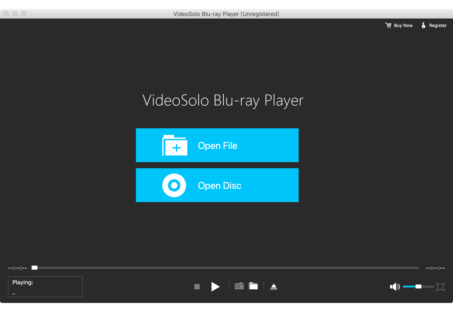 Videosolo Blu Ray Player Interface