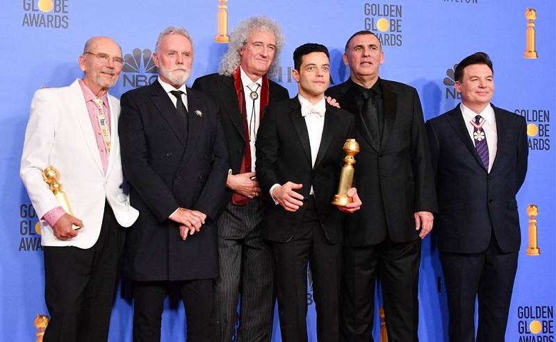 Bohemian Rhapsody Press Room Golden Globes