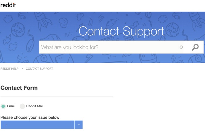 Contact Reddit