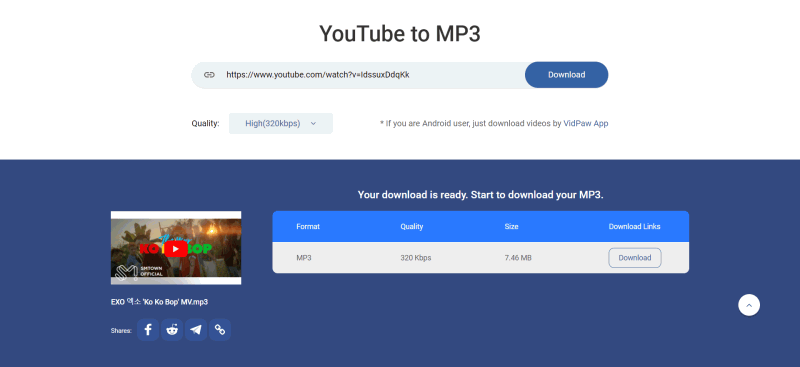 Convert YouTube to MP3