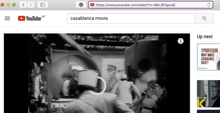Copy the URL of Casablanca