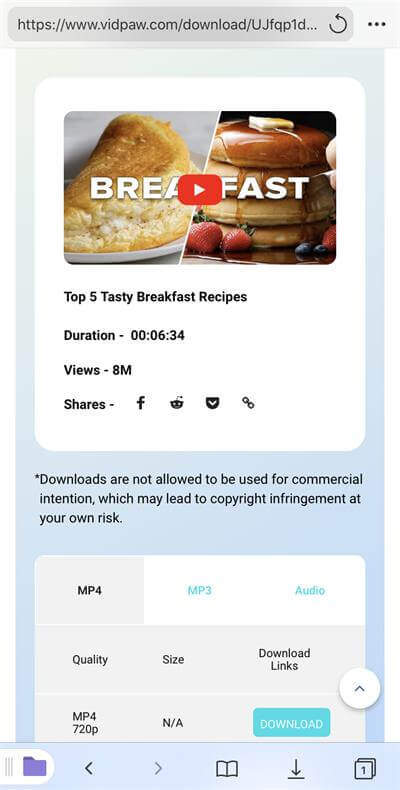 Download Breakfast Idea on iPhone