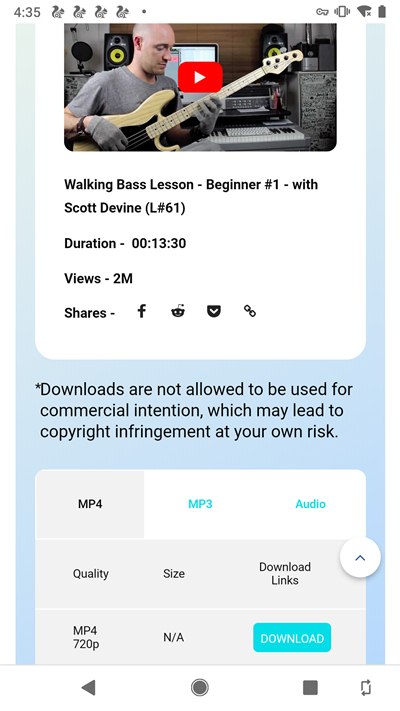 Download Video on Android Device