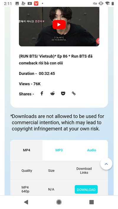 Download YouTube On Android