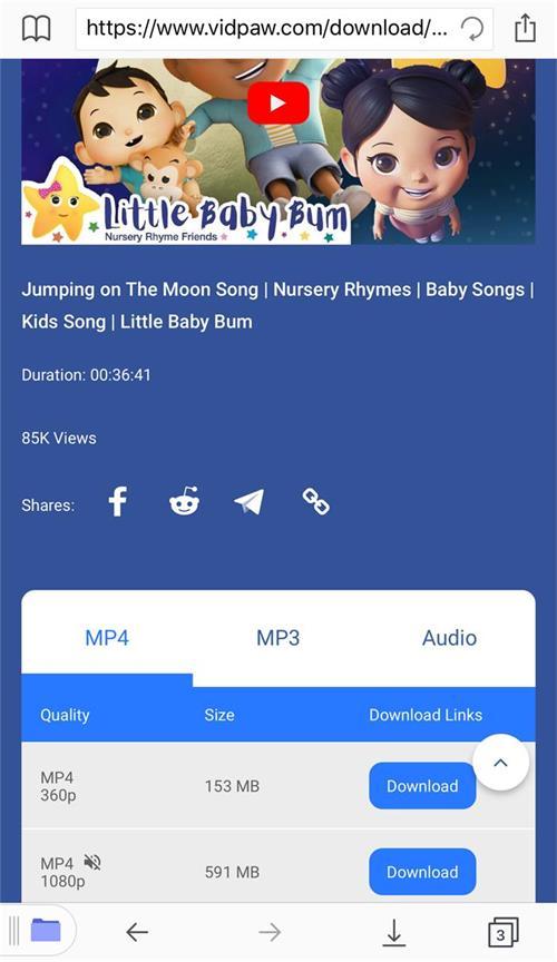 Download YouTube Baby Songs on iPhone