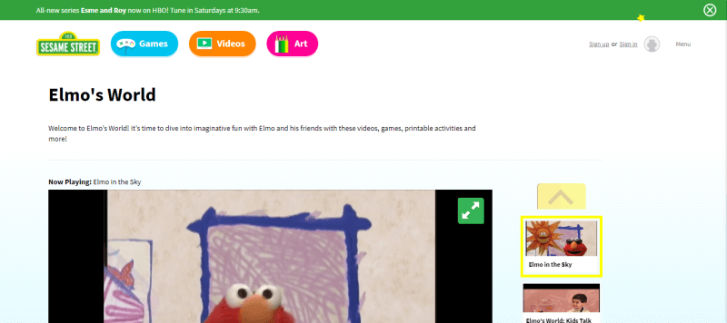 Elmo's World Songs The Movie Part 2 – Coloring Page