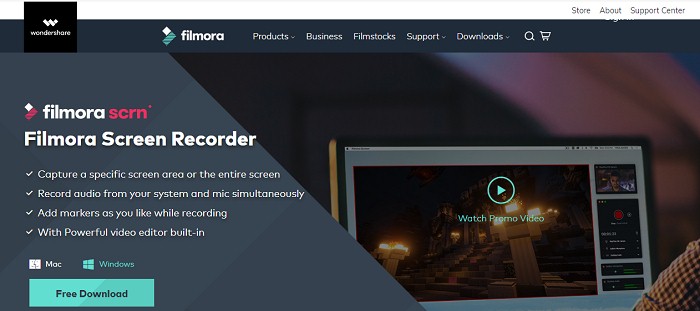 Filmora Screen Recorder
