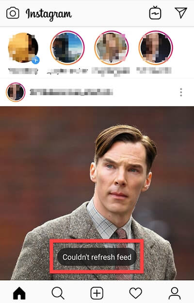 Instagram Not Refreshing Error