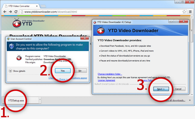 install ytd video downloader