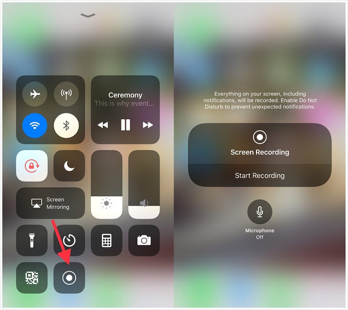 iOS Built-in Screen Recorder