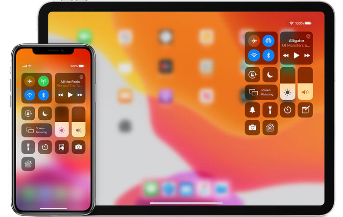 IOS13 IPad Pro & IPhone XS Control Center