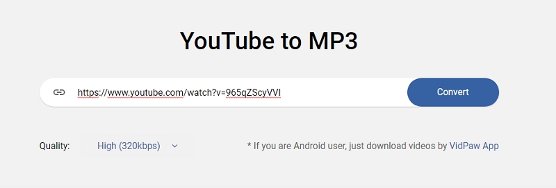 Paste Aerobics Video Link to VidPaw MP3 Converter