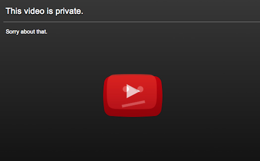 Private Youtube Videos