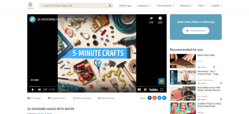Stream 5-Minutes Crafts on VidPaw