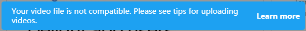 Twitter Video Upload Fails