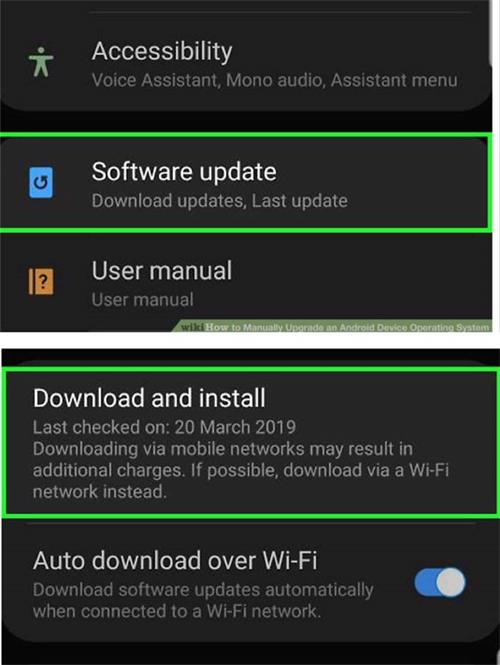 Update Operating System for Android