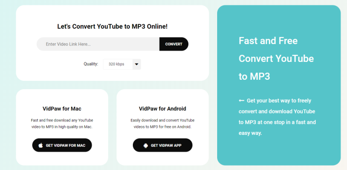 VidPaw MP3 Converter