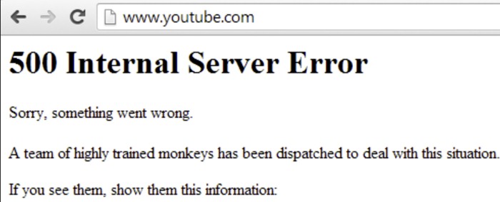 YouTube Error