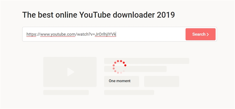 YouTubNow Analyze Video URL