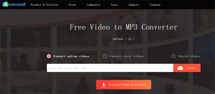 Apowersoft Free Video to MP3