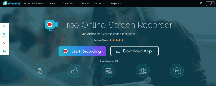 Apowersoft Online Screen Recorder