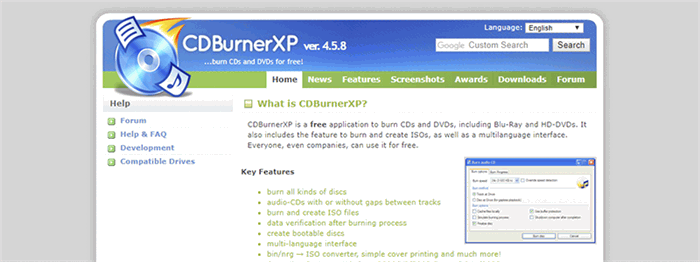 CDBurnerXP