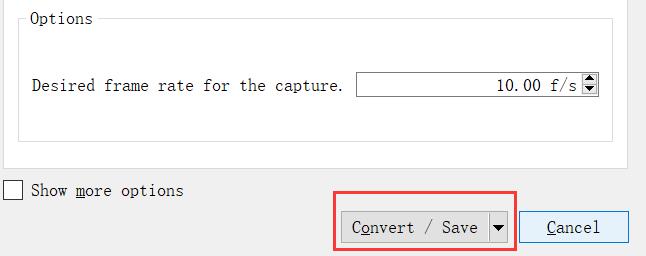 Click Convert Save