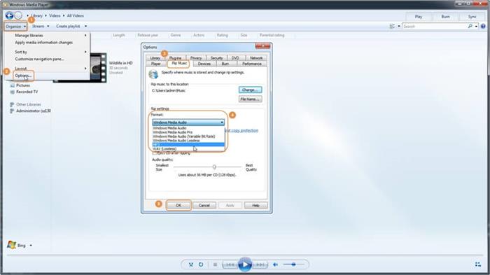 Convert WAV to MP3 in Windows Media Player