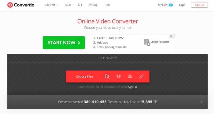 Convertio M4V to MP4 Converter