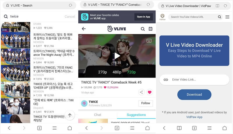 Download V Live Video Android