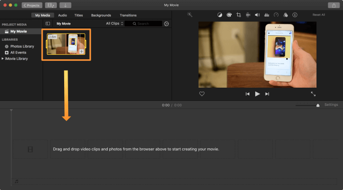 Edit Video in iMovie