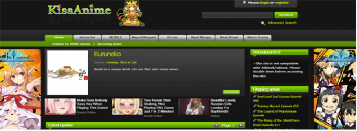 Kissanime Website