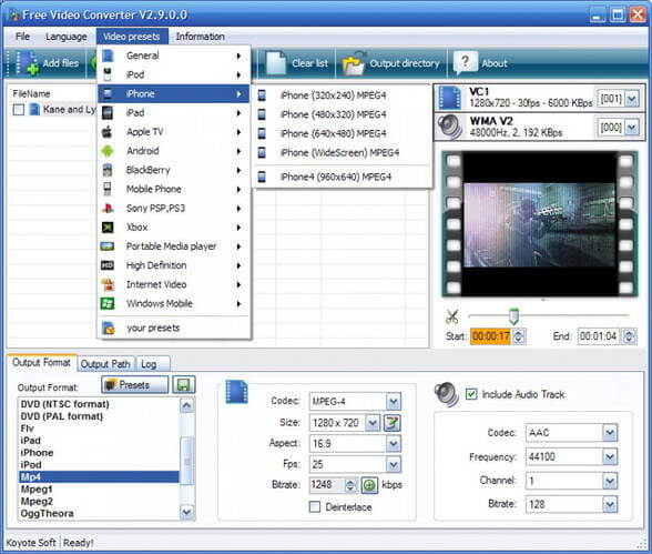 Koyote Free Video Converter