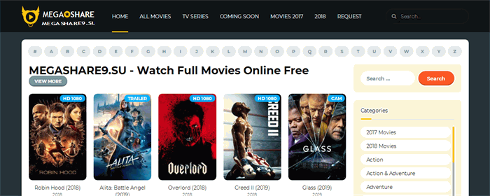 Megashare9 Site