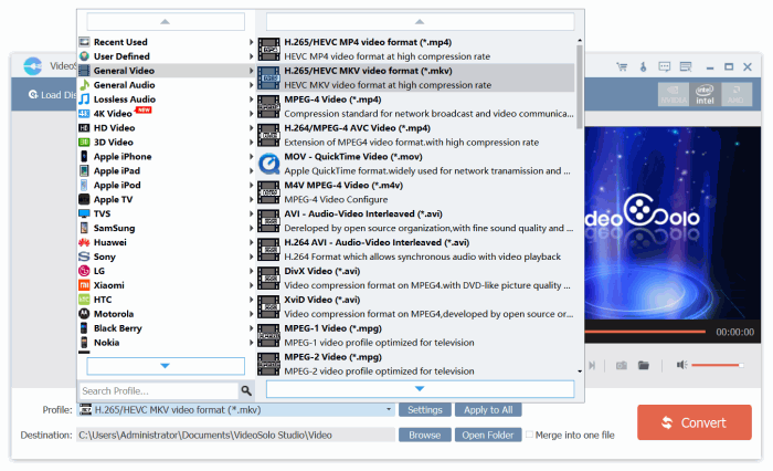 Choose the Output Format