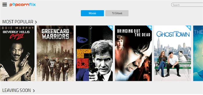 Popcornflix Website