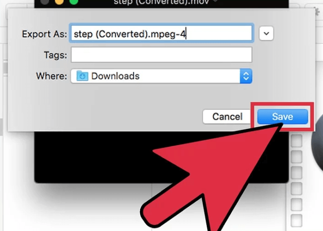 QuickTime Convert iMovie to MP4