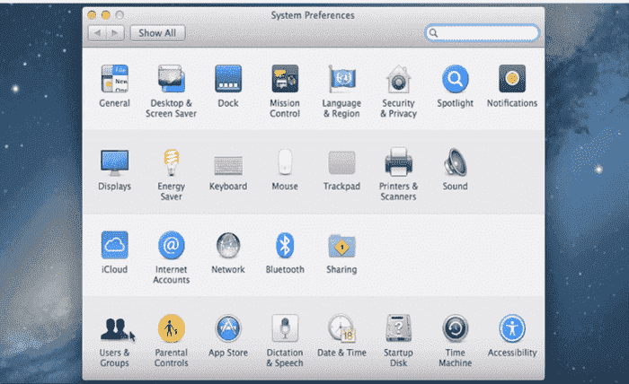 System Preferences