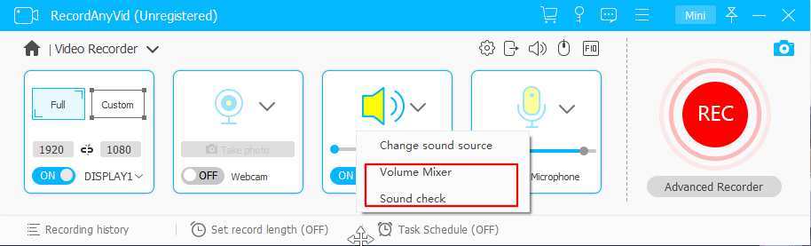 System Sound Setting