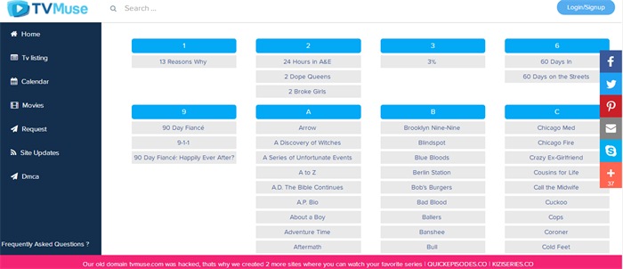 TVMuse site