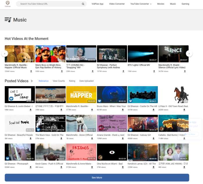 VidPaw Music Page
