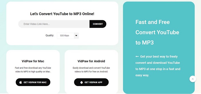 VidPaw YouTube to MP3