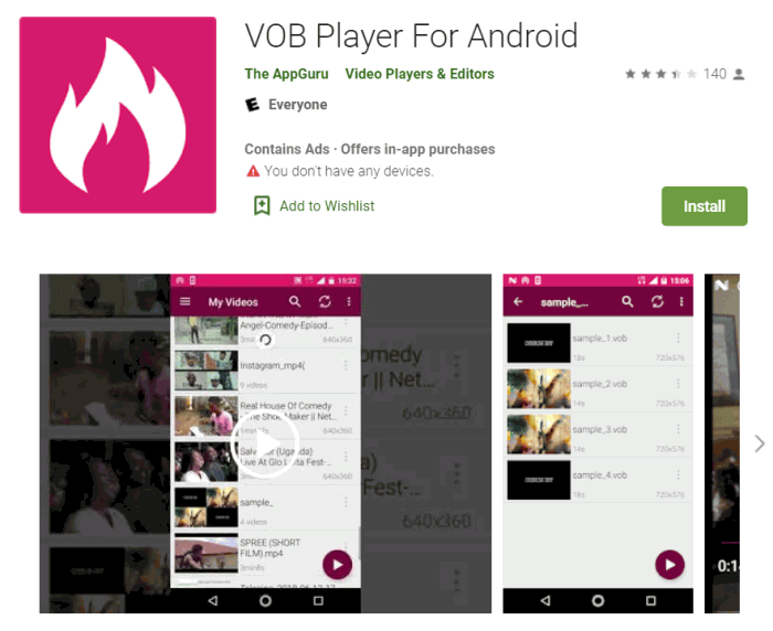 VOB Player for Android