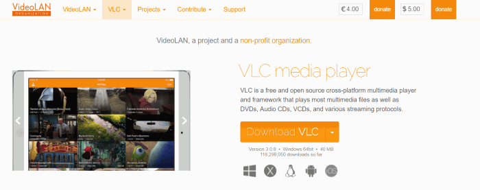 VOB Player VLC