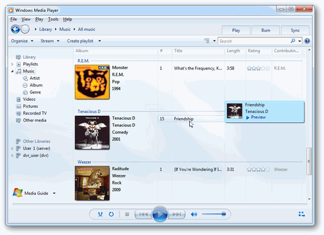 VOB Player Windows Media Player